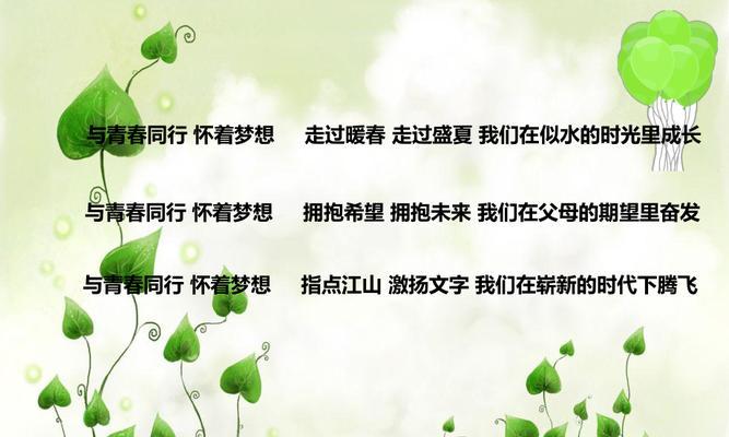 青春与梦想（以音乐为梦，用努力成就自我）