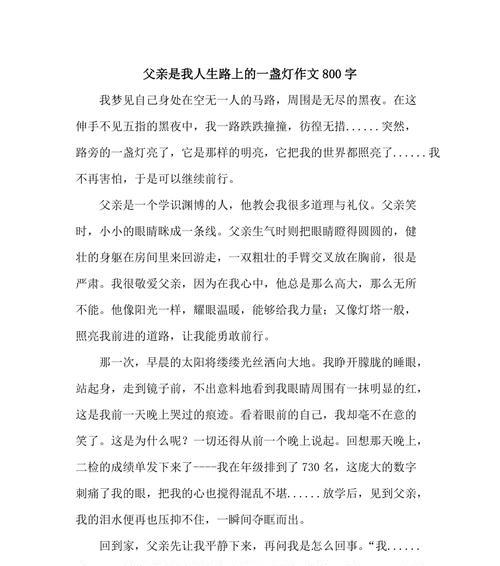 人生之梦想是路上的一盏灯（青年男子的追梦故事）